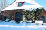 Ferienwohnung in Kükelühn - Ferienhof Blöhs - Haus im Winter