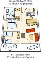 Ferienwohnung in Grömitz - STRANDIDYLL, 137 - Typ B5S - Bild 18