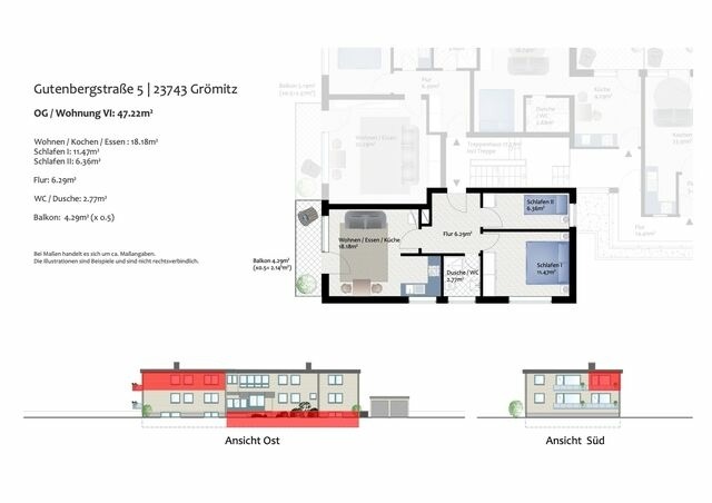 Ferienwohnung in Grömitz - Ostsee-Quartier 6 | Gutenbergstraße 5 | APPARTO Grömitz - Bild 3